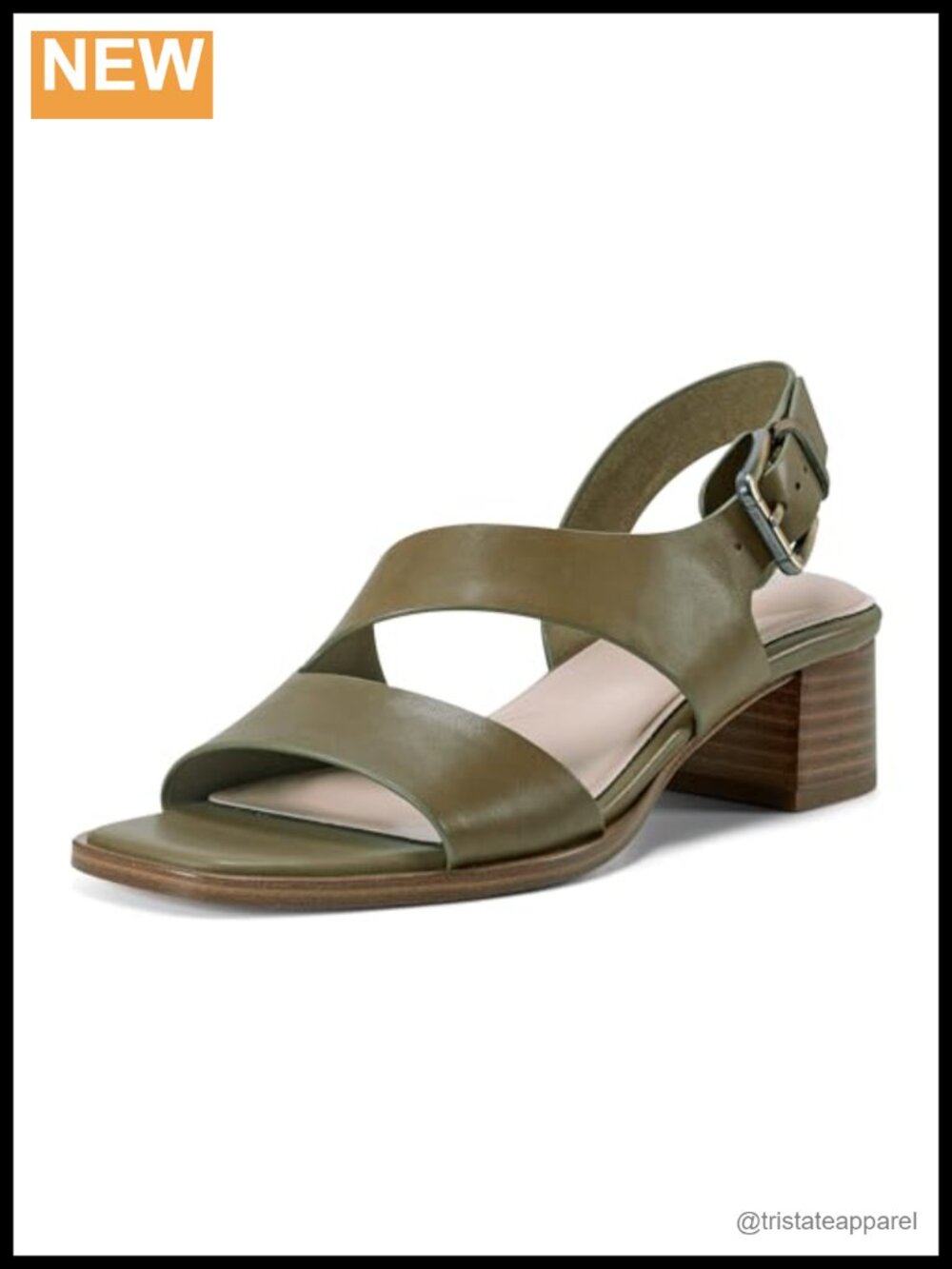 Rockport Hennly Slingback Heeled Sandal Leather Cushioned Comfort